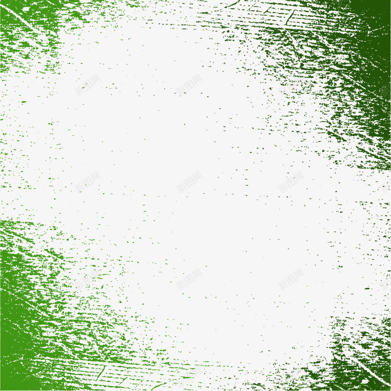 手绘绿色斑驳纹理png免抠素材_新图网 https://ixintu.com 手绘 斑驳纹理 绿色 边框