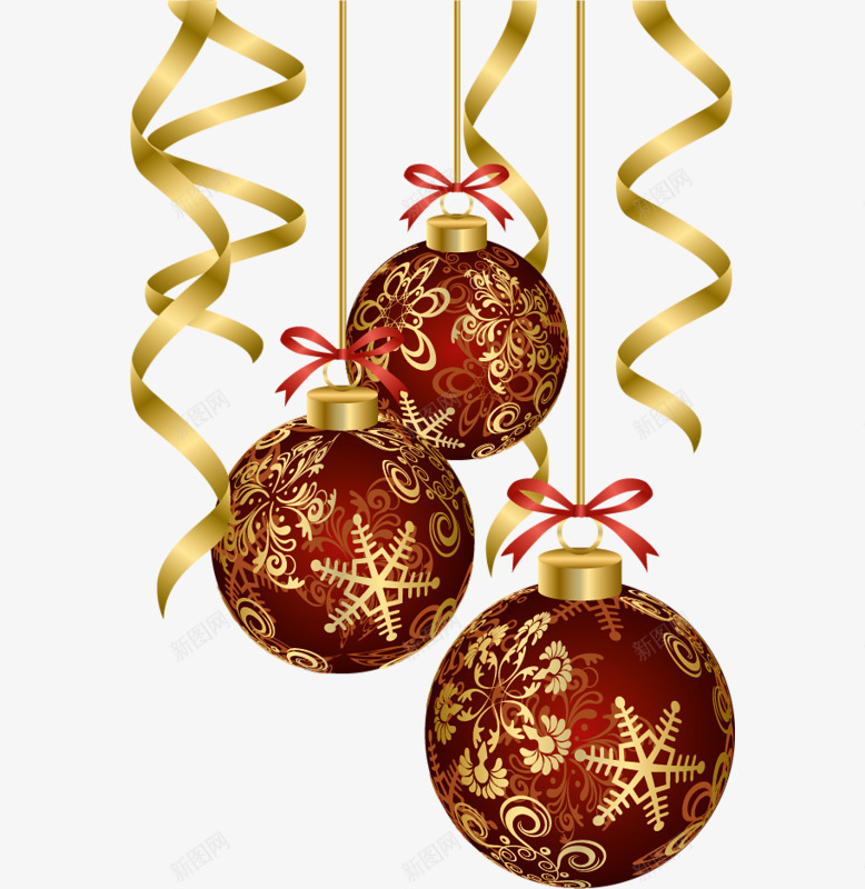欢乐圣诞铃铛装饰4png免抠素材_新图网 https://ixintu.com 圣诞 欢乐 装饰素材 铃铛