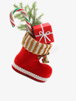 红鞋圣诞礼物高清图片