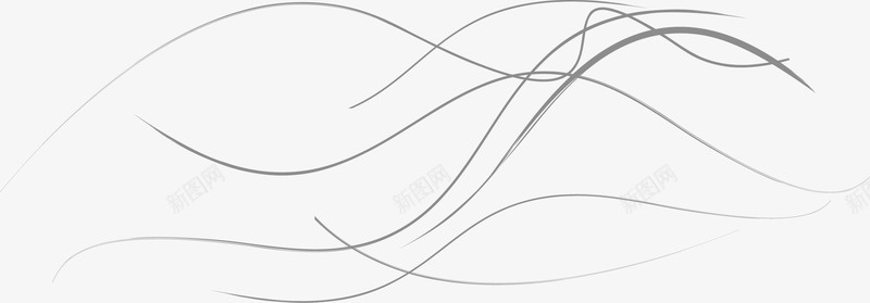 黑色线条曲线png免抠素材_新图网 https://ixintu.com 交织 简约纹理 纹理 线条 装饰图案 黑色曲线