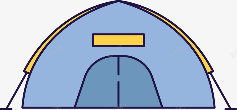 对称蓝色扎营帐篷png免抠素材_新图网 https://ixintu.com 卡通风格 对称 扎营 扎营物品 蓝色帐篷 野外物品 露营物品