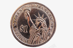自由女像实物自由女神钱币高清图片