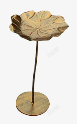 铜貔貅摆件不锈钢荷叶金属荷花雕塑高清图片