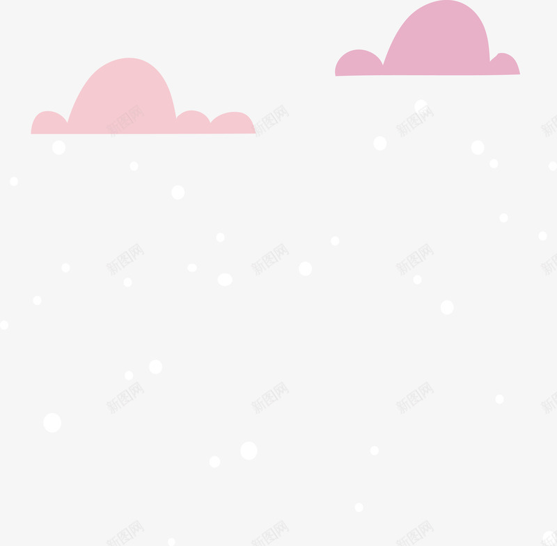 可爱扁平粉红色的云朵和雪花矢量图ai免抠素材_新图网 https://ixintu.com 云 云朵 可爱 可爱扁平粉红色的云朵和雪花矢量图免费下载 扁平 粉红色的云 粉色的云 雪花 矢量图