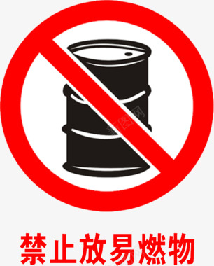 禁放易燃物标识图标图标
