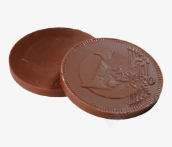 巧克力钱币素材