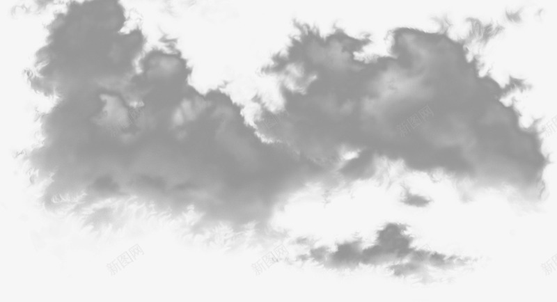 乌云黑色云朵装饰png免抠素材_新图网 https://ixintu.com 乌云 云朵 装饰 黑色