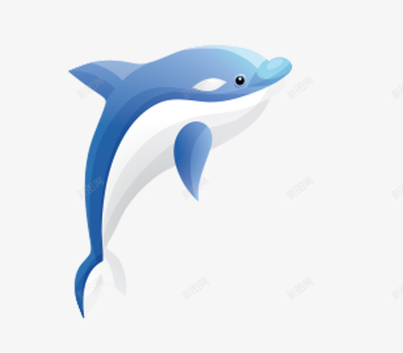 海洋生物png免抠素材_新图网 https://ixintu.com 形状 手绘 海豚 艺术 跳跃 鱼类