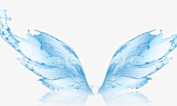 水形状翅膀素材
