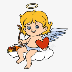 射箭天使可爱外国婴儿爱神丘比特高清图片