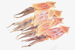 晒干食物美味的晒干鱿鱼高清图片