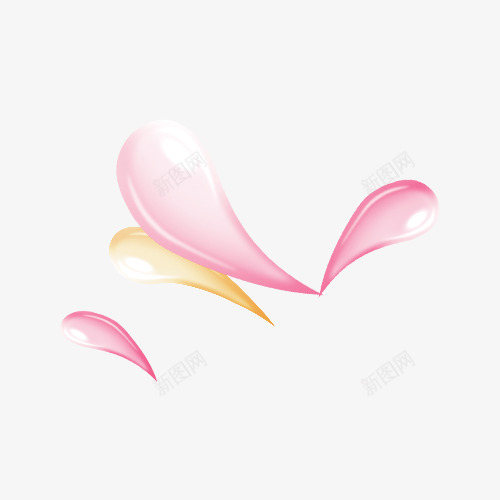 水滴形状粉色装饰png免抠素材_新图网 https://ixintu.com 形状 形状素材 水滴 水滴型 粉色 粉色素材 装饰 装饰素材