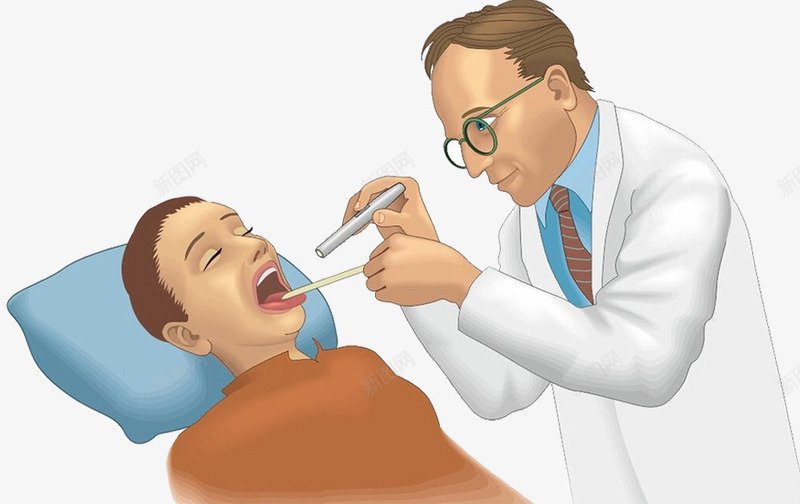 牙医诊所png免抠素材_新图网 https://ixintu.com 医疗健康 口腔检查 工具设备 牙医 牙医器具 病人 蛀牙 诊所 镊子