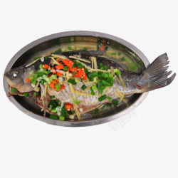 中西餐饭菜盘蒸鱼高清图片