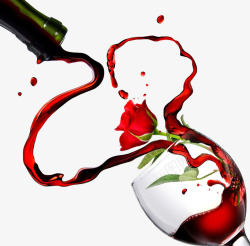 红酒标题设计红酒和酒杯高清图片
