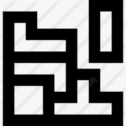 长方形拼图俄罗斯方块图标高清图片