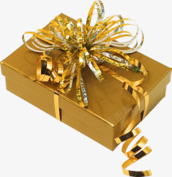 礼盒金色礼盒礼物装饰素材