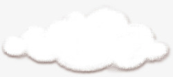 手绘创意白色的云朵素材