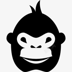 猴子脸大猩猩的脸图标高清图片