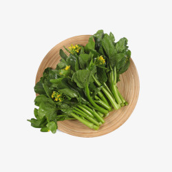 案板和蔬菜案板上新鲜的绿色广东菜心美食插高清图片