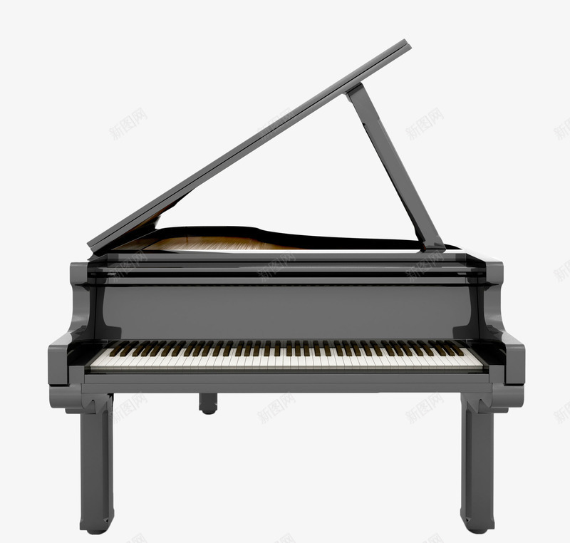 手绘黑色大钢琴png免抠素材_新图网 https://ixintu.com 乐器 乐器演奏 填色练习 琴键 钢琴 音乐 黑白钢琴键 黑色手绘