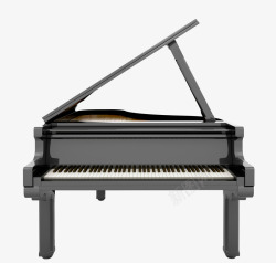 黑色的大钢琴手绘黑色大钢琴高清图片
