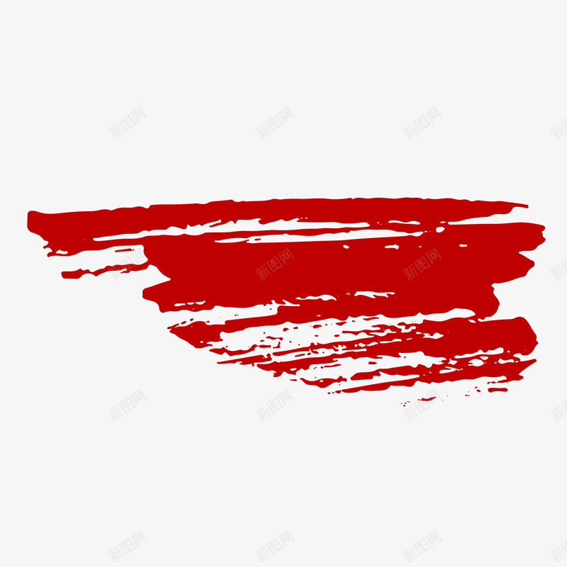 红色创意传统笔触元素矢量图ai免抠素材_新图网 https://ixintu.com 传统 创意 毛笔 笔触 红色 纹理 艺术 设计 质感 矢量图