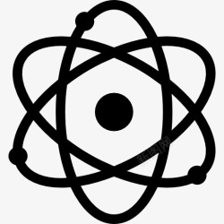 家形状原子科学的象征图标高清图片