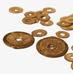 古代特色钱币素材