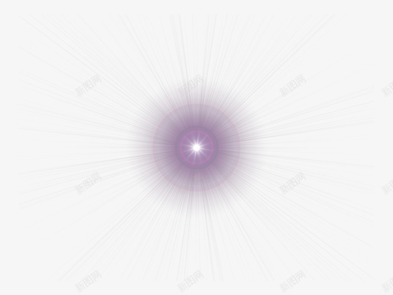 紫色放射光png免抠素材_新图网 https://ixintu.com 光效 光晕 放射线 星光 紫色