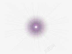 紫色放射光素材