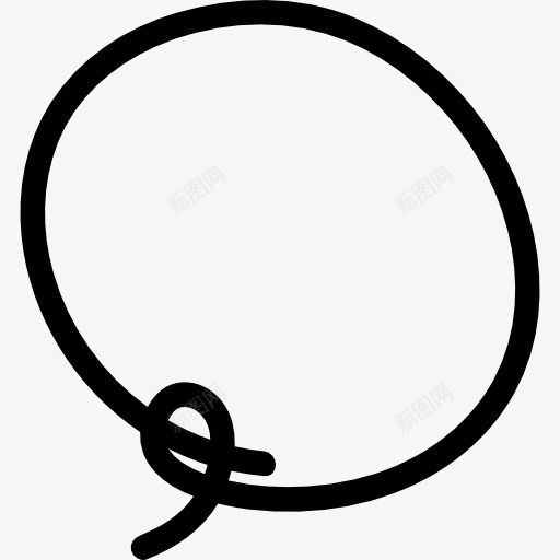 绳子圈图标png_新图网 https://ixintu.com 圆 形状 线