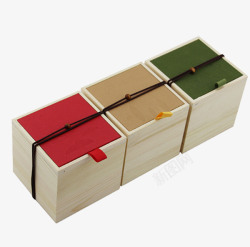 做工好环保松木绿茶茶叶礼盒包装盒高清图片