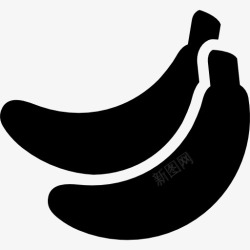 有机香蕉香蕉图标高清图片