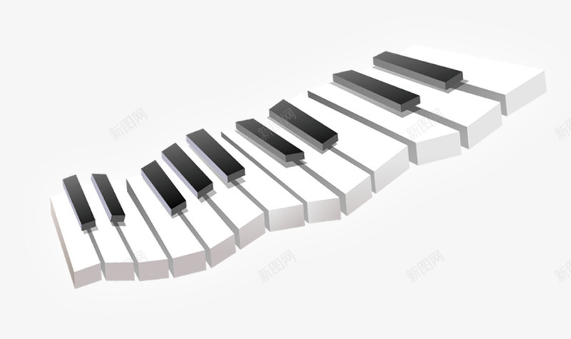 钢琴键盘png免抠素材_新图网 https://ixintu.com 儿童 卡通 形状 手绘键盘 钢琴键盘