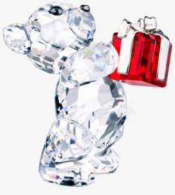 钻石小熊红宝石礼物素材