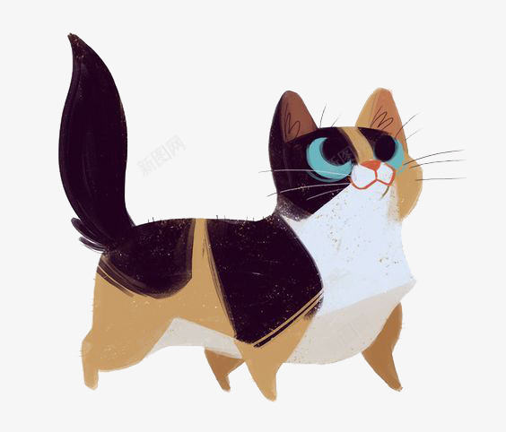 猫咪png免抠素材_新图网 https://ixintu.com 动物 卡通 和风 手绘