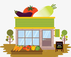 卡通面点食品图标蔬菜商店图标高清图片