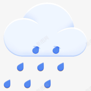 下雨的云朵png免抠素材_新图网 https://ixintu.com 下雨 云朵 天气预报 雨天