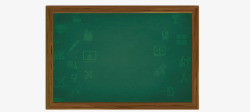 黑板砖绿色黑板标题框矢量图高清图片