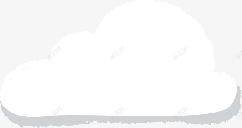 云朵卡通画png免抠素材_新图网 https://ixintu.com 卡通素材 天气 白色云朵