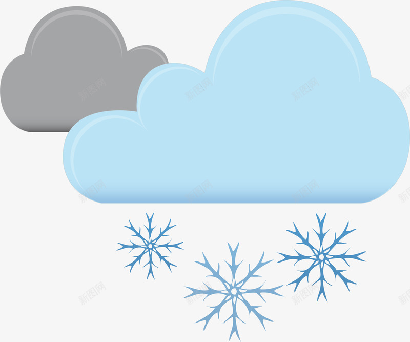 卡通云朵雪花矢量图图标ai_新图网 https://ixintu.com 图标 图案 天气 天气图 天气图标 天气突变 气温图 气象 气象图 气象图标 生活图标 矢量图 经典 风雨 风雨气温图