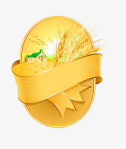 金色小麦粮食素材