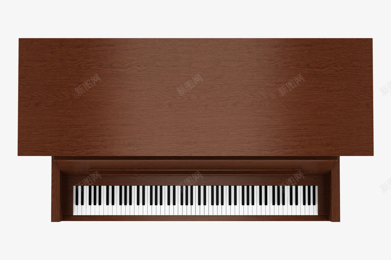 手绘俯视钢琴png免抠素材_新图网 https://ixintu.com 乐器 俯视 手绘 棕色 琴键 钢琴 音乐 黑白钢琴键