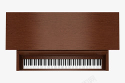 手绘棕色长鼓乐器手绘俯视钢琴高清图片