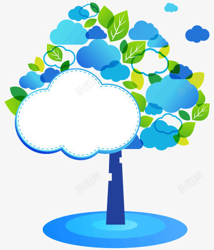 云朵抽象树png免抠素材_新图网 https://ixintu.com 云朵 创意树木 大树 抽象树木 生物世界 绿叶 花草树木