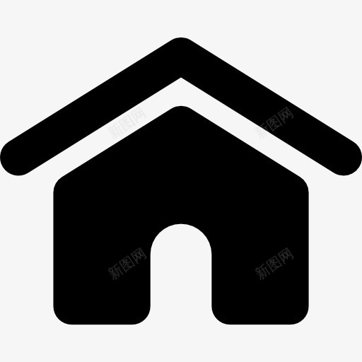 房屋建筑符号变图标png_新图网 https://ixintu.com 建筑家 形状 房子 界面 符号
