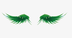 树叶翅膀型装饰图案素材