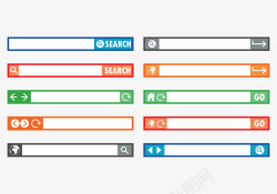 主题搜索栏矢量图素材