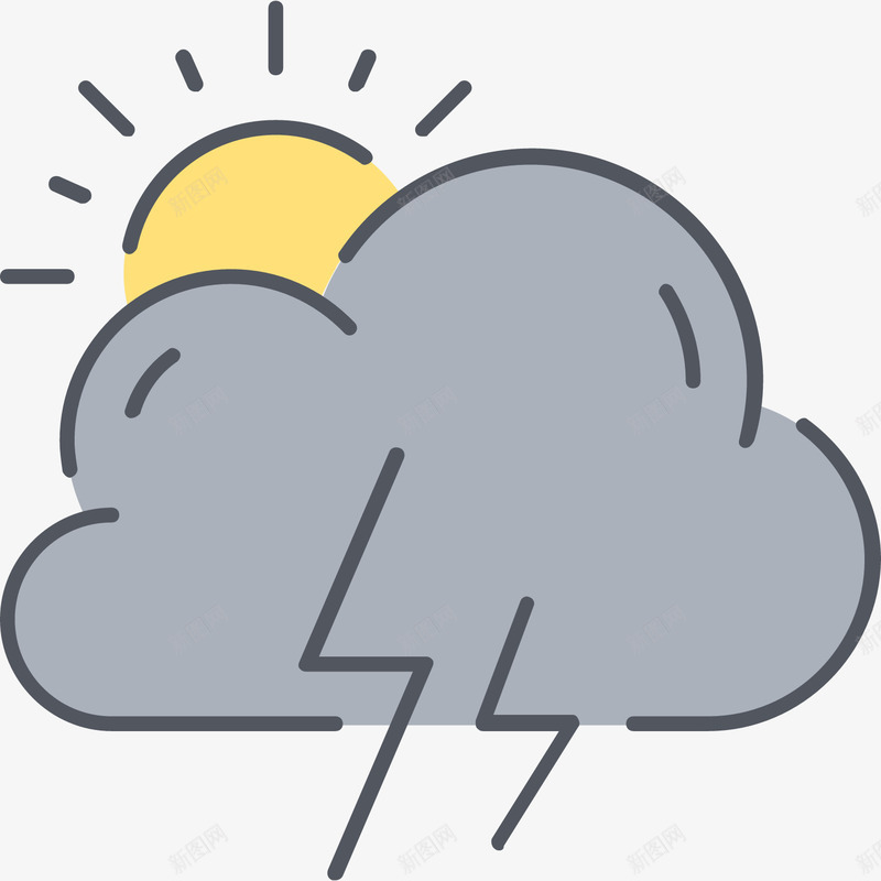 手绘卡通云朵天气预报图标png_新图网 https://ixintu.com 云朵图标 卡通图标 多云天气 多云天气图标 天气图标 手绘 手绘图标 手绘素材